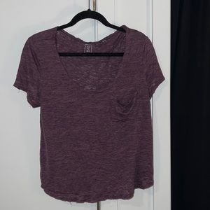 Me to We Purple Pocket T-shirt — Size Small